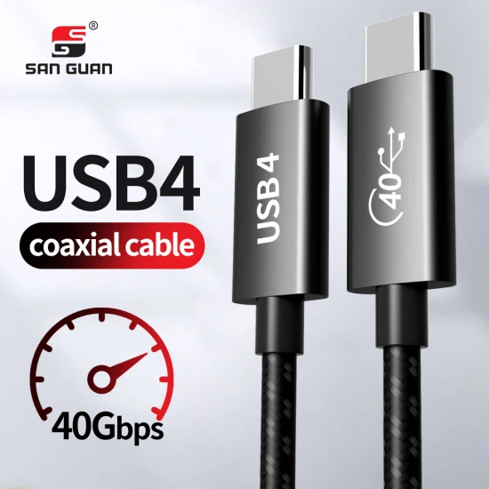 Cavo di ricarica rapida per trasmissione dati USB 4.0 da 100 W C a tipo C per vendita diretta in fabbrica con rame stagnato