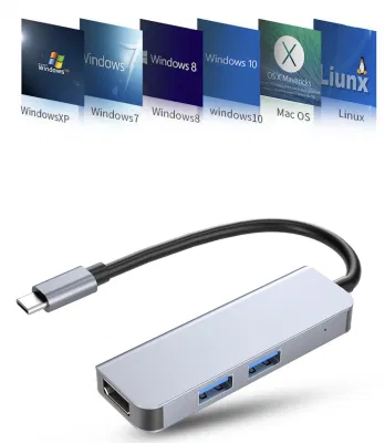 Supporta il tipo di hub USB 3.0 4K HD